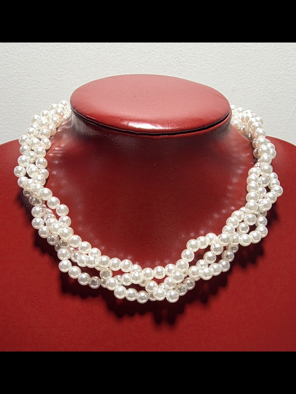 Classic White Pearl Multi-Strand Necklace - Brand Unbranded